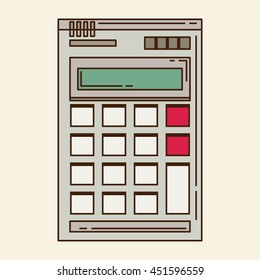 Calculator flat style