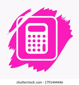 Calculator in flat style, vector graphics on a white background, calculator icon for the site
