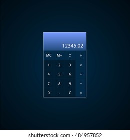 Calculator flat style. vector icon for info graphics, websites, mobile and print media