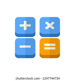calculator flat vector icon