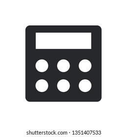 calculator flat vector icon