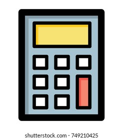 
Calculator flat vector icon, designed for calculation 
