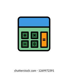 Calculator flat vector icon sign symbol
