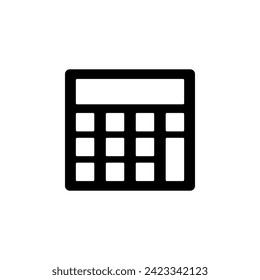 Calculator flat vector icon. Simple solid symbol isolated on white background