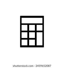 Calculator flat vector icon. Simple solid symbol isolated on white background. Calculator sign design template for web and mobile UI element