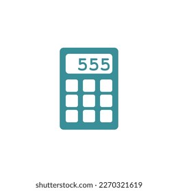calculator flat vector image icon design