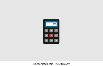 Flacher Vektorgrafik-Design des Calculator