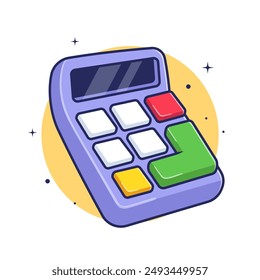 Ilustración de Vector de dibujos animados flotante. Concepto de ícono de negocios de finanzas Vector de Premium aislado. Estilo plano de dibujos animados
