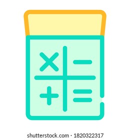 vector de icono de color de gadget de calculadora. signo de gadget de calculadora. ilustración de símbolo aislado