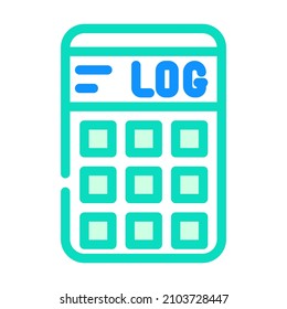 calculator gadget color icon vector. calculator gadget sign. isolated symbol illustration