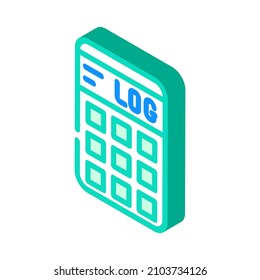calculator gadget isometric icon vector. calculator gadget sign. isolated symbol illustration