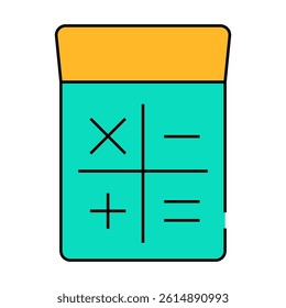 calculator gadget line icon vector. calculator gadget sign. isolated symbol illustration