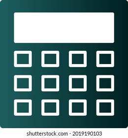  Diseño de iconos de vectores de gradiente de glifos de cálculo
