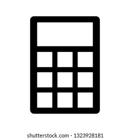 calculator glyph icon