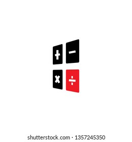 Calculator graphic design template vector isolated illustration