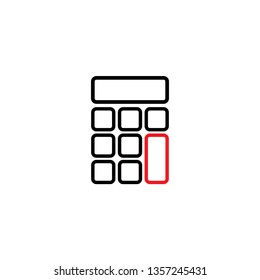 Calculator graphic design template vector isolated illustration