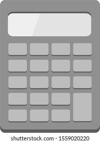 Calculator Gray Graphic Vector 1