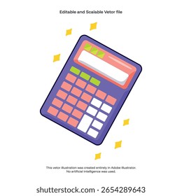 Calculadora . Calculadora mão desenhar ilustração design de vetor