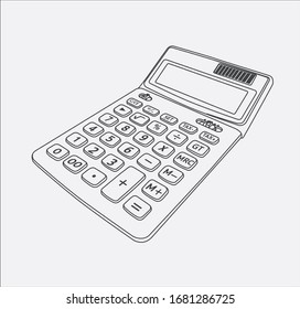 Mano calculadora en los pasos vectoriales 10