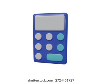 Ícone da calculadora ilustração de renderização 3d