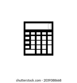 Calculator icon. Calculator icon in abstract style on black background.  Symbol, logo illustration. Web icon.