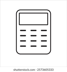 calculator icon. accounting calculator icon isolated on white background.