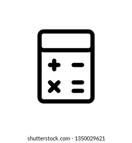 Calculator icon. Accounting sign