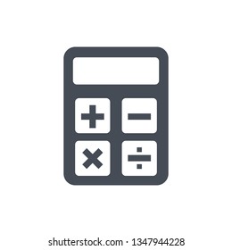 Calculator icon. Accounting sign. Calculate finance symbol - stock vector