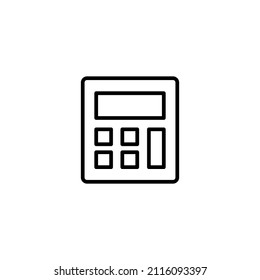 Calculator icon. Accounting calculator sign and symbol.