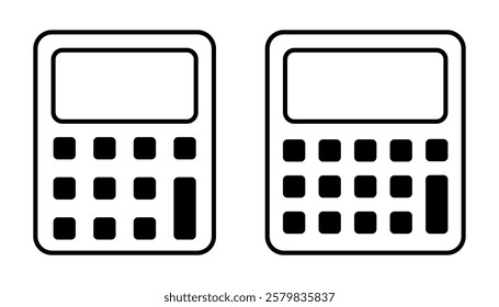 Calculator Icon. Accounting Calculator Icon. Calculator Symbol. Calculator Icon Vector Illustration.