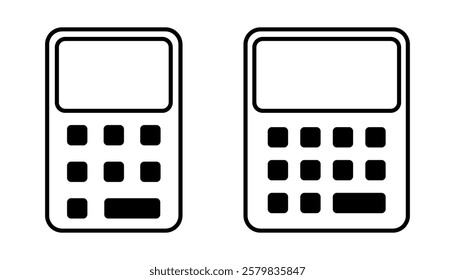 Calculator Icon. Accounting Calculator Icon. Calculator Symbol. Calculator Icon Vector Illustration.