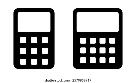 Calculator Icon. Accounting Calculator Icon. Calculator Symbol. Calculator Icon Vector Illustration.