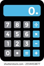 Calculator icon. Accounting calculator icon. calculator vector