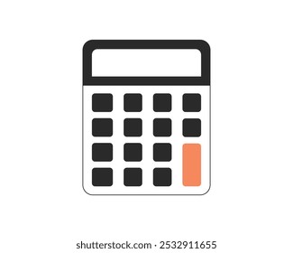 Calculator icon. Accounting calculator icon. calculator vector isolated on white background