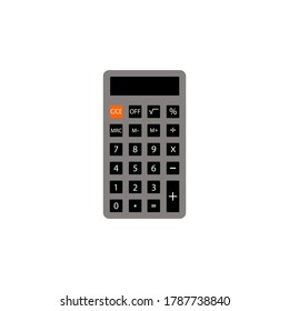 Calculator icon for application and interface design. Symbols on buttons. Matimatic signs. Flat vector graphics.