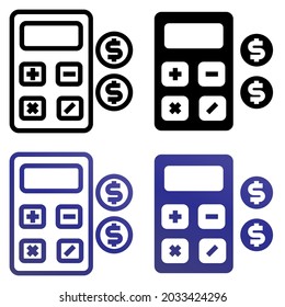 calculator icon, best for Web icons. Vector illustration