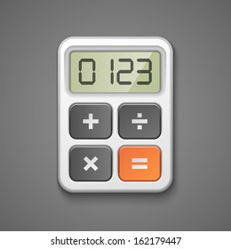 Calculator icon business concept vector illustration