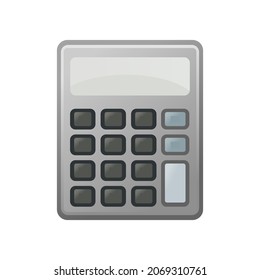 Calculator icon. Calculate app. Desktop icons pack. Computer folder shortcut. Linux inspired theme. UI customization element. Vector illustration.