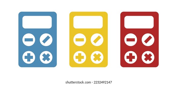 calculator icon, calculation, vector illustration