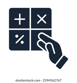 Calculator icon collection .design style with background