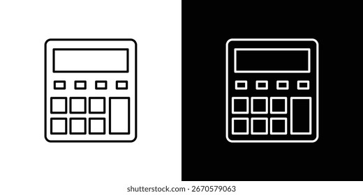 Calculator icon collection. Web design, apps.