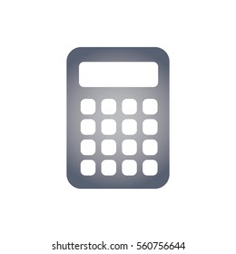 Calculator Icon in Color Gradient Vector