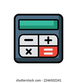 calculator icon of color style design vector template