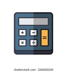 calculator icon of color style design vector template