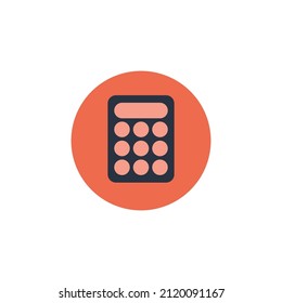 Calculator icon. Colored calculator icon vector