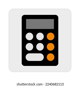 Calculator icon. Computer calculation machine. Computation. Vector.