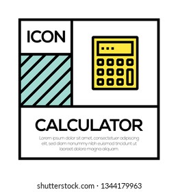 CALCULATOR ICON CONCEPT