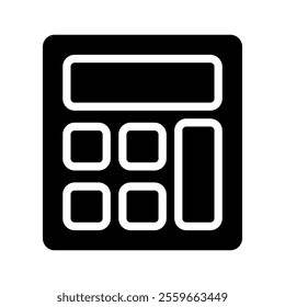 Calculator icon. Concept of accounting, finance, and calculation.