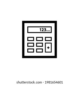 Calculator icon. Counter icon. Using the invoice concept. Can be used for advertising purposes. Can be used for apps. Vector EPS 10.