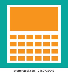 Calculator icon, calculator icon design